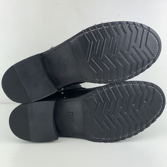 Womens Frye Boots Size 6.5 Veronica Stone Leather Bootie Goodyear Welt Buckles - Picture 10 of 12